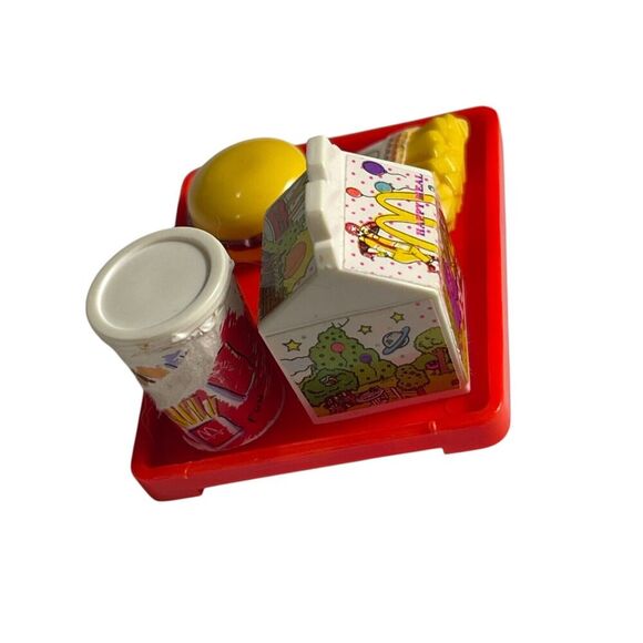 McDonalds Mini Happy Meal Food Tray Vintage Miniature Diorama Barbie - Picture 4 of 7
